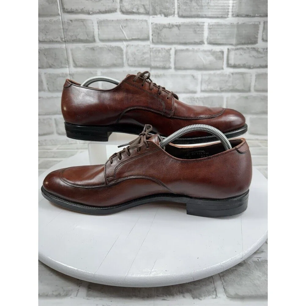 Foot-So-Port Supreme VINTAGE Men’s 12.5 Brown Leather Classic Derby Shoes NEW